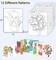 Kids Predrawn Canvas for Painting - 12Packs 8x10 Inch Painting Canvas Panels Acrylic Paint Board